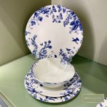 Service de table en porcelaine - Bleu