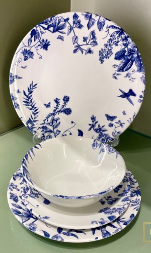 Service de table en porcelaine - Bleu